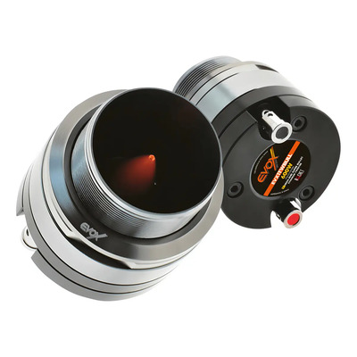 2 Tweeter Bala 1'' 8 Ohm 300w. Rms Open Show Evox Evx1twbull Color Cromo Con Negro Y Naranja | Meses sin interés
