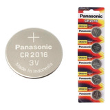 05 Pilhas Baterias Cr2016 Panasonic - 1 Cartela