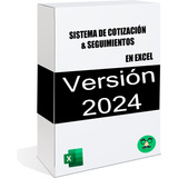 Sistema De Cotizaciones Y Seguimientos 2024 En Excel