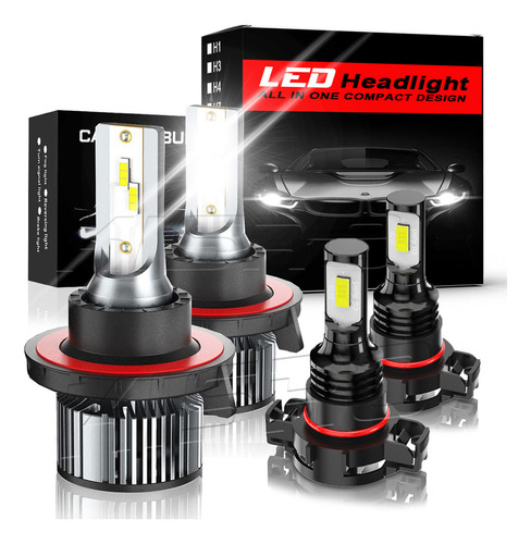 Kit Faros Luz Led H16 H13 30000lm Para Ford Haz Alta/baja