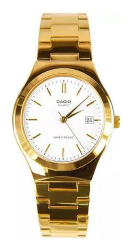 Reloj Mujer Casio Mtp-1170n-7ardf Color De La Correa Dorado