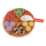 Juguete Educativo De Madera Para Pizza, Verduras, Comida, Br