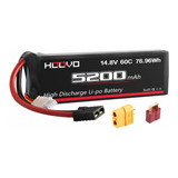 Bateria Lipo Hoovo 14.8v 5200mah 60c 4s Con Conector Para Rc