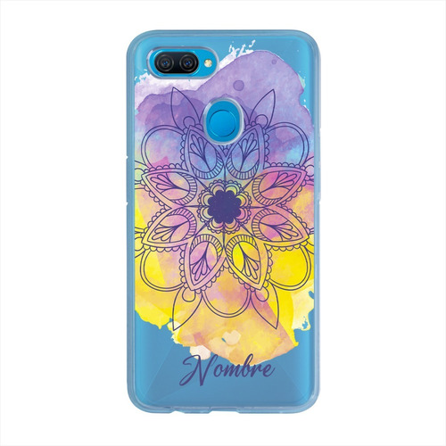 Funda Oppo Antigolpes Mandalas Personalizada Con Nombre