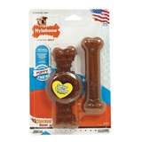 Nylabone Juguete Para Perros Cachorros Pack 2 Huesos 16 Kg