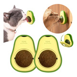Kit 2 Brinquedo Para Gato Abacate Bola Com Catnip Erva Gato 