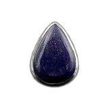 Anel Lapis Lazuli Natural Gota Prata 925. India - 11912703