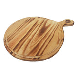 Tabla Pizzera Tabla Pizza Piza Picada Madera 34cm Diametro 