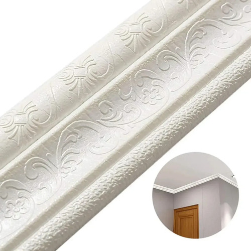 4pcs Molduras Pared Adherible 3d Marco Relieve Decorativas