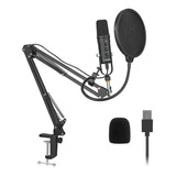 Kit Microfono Condensador Yeyian Agile Nl Streaming Negro