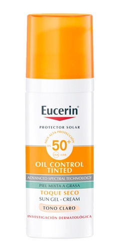 Eucerin Fps50 Protector Solar Oil Control Toque Seco Claro