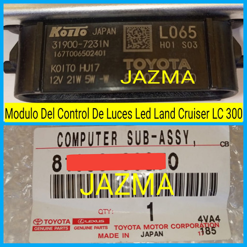 Modulo Luz De Faro Izquierdo Land Cruiser Lc 300 Foto 7