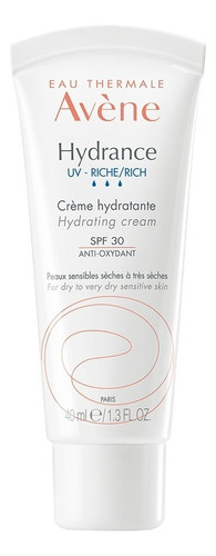 Avene Hydrance Optimale Uv Crema Enriquecida Fps 20 40ml Momento De Aplicación Día/noche Tipo De Piel Seca/sensible