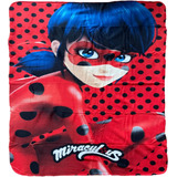 Manta Polar Para Niños Miraculous Ladybug, 100 X 150 Cm (roj