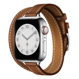 Correa De Piel Sintética Para Apple Watch Ultra 8 7 Se 6 5 4