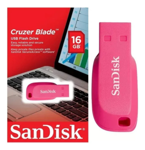 Pendrive Sandisk Cruze Blade Mini 16gb Flash V2.0 Vs Colores