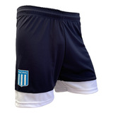 Short Bermuda De Fútbol Racing Club Oficial Nuevo Modelo