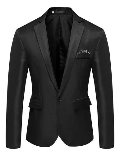 Blazer De Un Solo Pecho Para Hombre Slim Casual Talla Grande