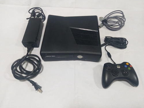 Consola Xbox 360 Slim Negra Con Rgh 320gb Muchos Juegos