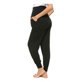 Pantalones De Maternidad Para Mujer, De Color Sólido, Elásti