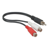 Cable Rca Plug A 2 Jacks Para Autoestereos Modulares / 15 Cm