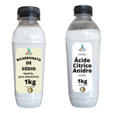 Kit Co² Caseiro - Ácido Cítrico 1kg + Bicarbonato Sódio 1kg