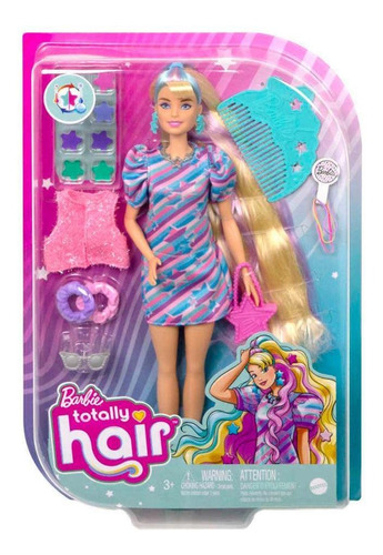 Barbie Fashion & Beauty Totally Hair Rubia 3+ Mattel Origina