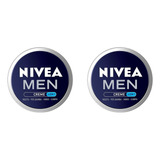 Kit 2x Nivea Men Creme 4 Em 1-rosto-pos Barba-mãos-corpo 75g