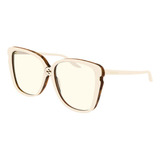 Gucci Gg0709s 003 Square Shape Ivory White Yellow