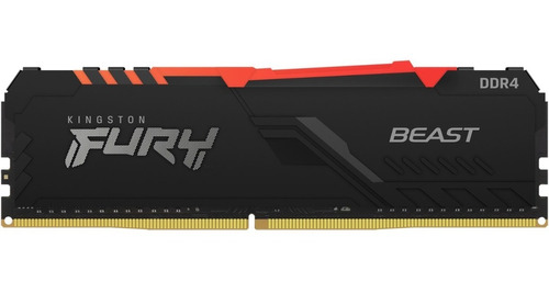 Memoria Ram Kingston Fury Beast Rgb Ddr4 8gb 2666mhz Cl16 *