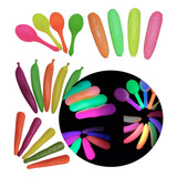 Combo Maracas Fluo X 40 Neón Uv Cotillón Fiesta Eventos