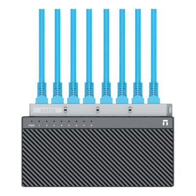 Netis Switch Conmutador St3108c Fast Ethernet 8 Puertos Rj45, Plug And Play.
