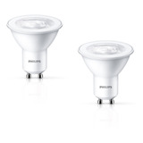 2x Ampolleta Dicroica Philips Led Gu10 Cálido O Frio 3.8=50w