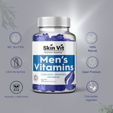 Multivitamínico Masculino 100 Gomitas  Vitamina D3 Y Zinc Sabor Mora Azul Skin Vit Nutrition Company Mens Vitamins