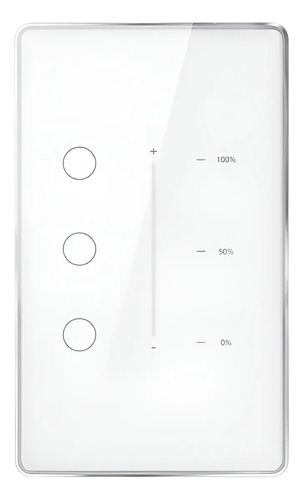 Interruptor De Luz Zemismart Zigbee Dimmer 3 Gang Com Neutro | Parcelamento sem juros