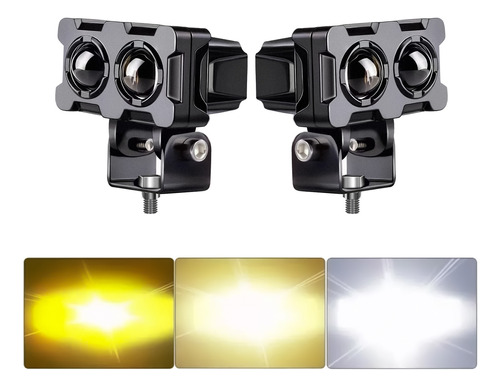 Luz Auxiliar Led Universal De Dos Tonos 2 Piezas