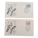 Lote 2 Sobres Pro Infancia 1962 Bahia Blanca 150° Moneda Nac