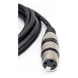 Cabo Microfone 6mm Xlr/xlr Preto 5 Mt