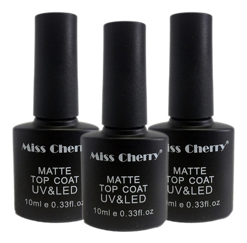 Top Matte Miss Cherry 10ml  3 Piezas 