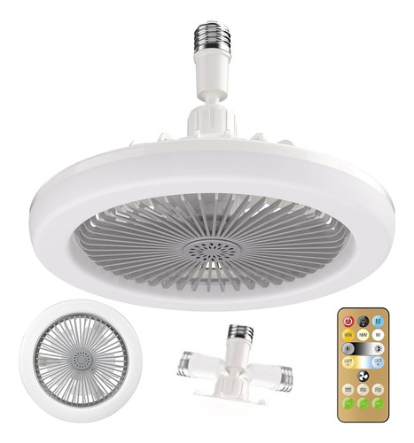 Ventilador De Techo Lámpara Moderno Iluminacion E27 3 Modes