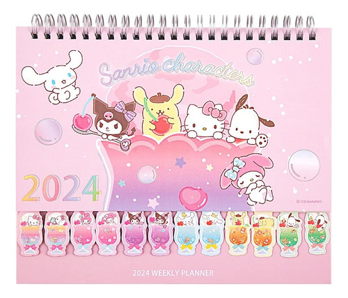 Sanrio Calendario De Escritorio Año 2024 Hello Kitty