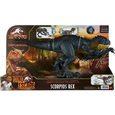 Scorpios Rex Jurassic World Campo Cretacico Slash N' Stinger Mattel +3 | Envío gratis