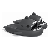 Sandalias Antideslizantes Gris Oscuro Tiburón, Chanclas Eva