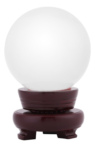 Esfera De Bola Transparente De Cristal De Cuarzo Artificial