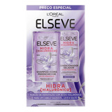  Kit Shampoo 375ml + Condicionador 170ml Hidra Hialurônico Elseve