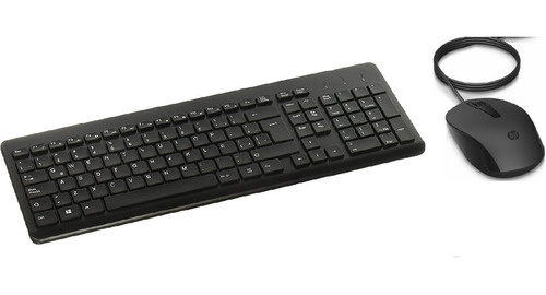 Kit Teclado Multimedia Slim Y Mouse Hp Alambrico Usb Factura