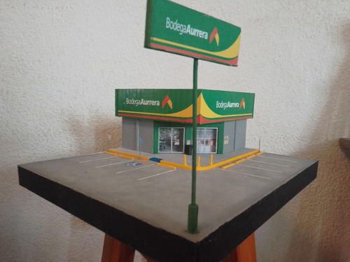 Diorama Bodega Aurrerá En Escala 1:64