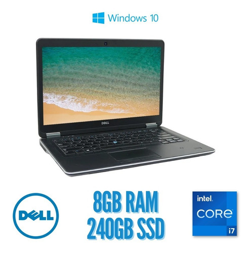 Notebook Dell Latitude E7440 I7 4600u 8gb 240ssd- Windows 10
