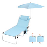 Silla De Playa Plegable De Gran Tamaño Resistente Ajustable 