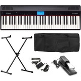 Kit Piano Digital 61 Teclas Go 61p Roland Bluetooh + Sustain